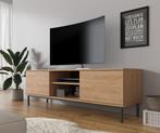 TV-Meubel eiken 150 cm industrieel, Huis en Inrichting, Kasten |Televisiemeubels, Overige materialen, 100 tot 150 cm, Verzenden