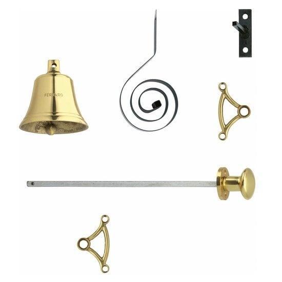 Trekbel messing gelakt, Doe-het-zelf en Bouw, Hang- en Sluitwerk, Overige typen, Nieuw, Koper of Messing, Ophalen of Verzenden