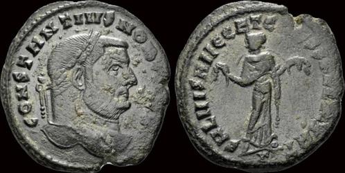 293-305ad Roman Constantius I, as Caesar Ae follis Cartha..., Timbres & Monnaies, Monnaies & Billets de banque | Collections, Envoi