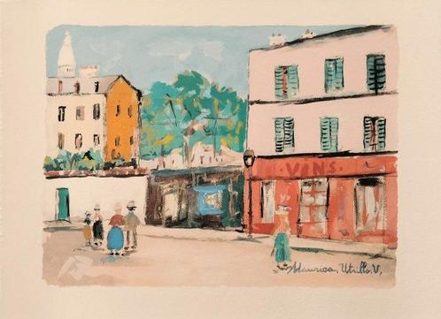 Maurice Utrillo (1883-1955) - Le cabaret des muses., Antiek en Kunst, Antiek | Overige Antiek