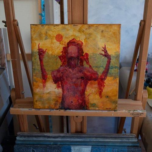 Michael Tkatschow - Prayer, Antiek en Kunst, Kunst | Schilderijen | Modern