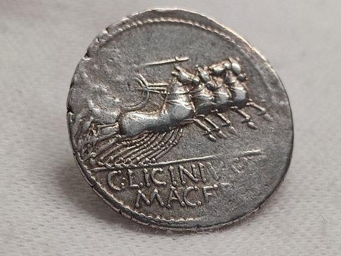 Romeinse Republiek. C. Licinius L. f. Macer, 84 BC. Denarius, Postzegels en Munten, Munten | Europa | Niet-Euromunten