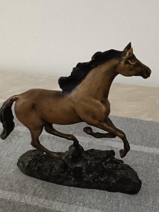 sconosciuto - Beeldje - Cavallo al galoppo - Verguld brons, Huis en Inrichting, Overige Huis en Inrichting