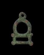 Keltisch Bronzen amulet. Uitstekende staat. (Zonder