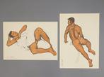 Two Lithograph Set from Mishima Gos Book of Pictures of