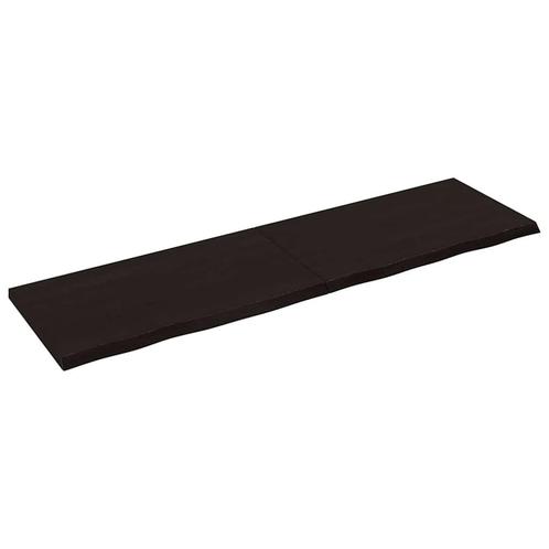 vidaXL Wandschap behandeld massief eikenhout donkerbruin, Maison & Meubles, Armoires | Armoires murales, Envoi