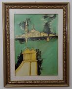 Remo Brindisi (1918-1996) - Venezia in verde, Antiek en Kunst, Kunst | Schilderijen | Modern
