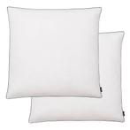 vidaXL Kussens 2 st verenvulling 80x80 cm wit, Verzenden, Nieuw