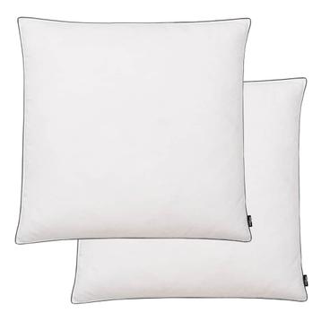 vidaXL Kussens 2 st verenvulling 80x80 cm wit, Verzenden