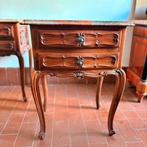 Nachtkastje - Hout, Marmer - Set nachtkastjes, jaren 1950, Nieuw