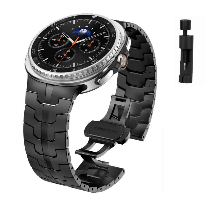 DrPhone Quantum Titanium Band voor Samsung Galaxy Watch 8, Handtassen en Accessoires, Smartwatches, Nieuw, Verzenden
