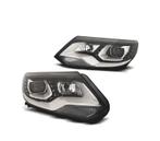 PHARES POUR VOLKSWAGEN VW TIGUAN 11-16 DAYLIGHT FOND NOIR, Verzenden, Nieuw