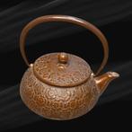 Gesigneerde Japanse Nambu Tekki ijzeren theepot (Tetsubin)