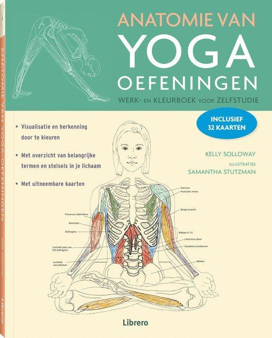 Anatomie van yoga oefeningen – Werk- en kleurboek, Boeken, Esoterie en Spiritualiteit, Zo goed als nieuw, Verzenden