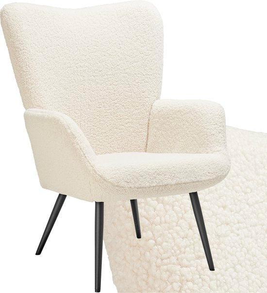 2dekans | tectake® oorfauteuil in Scandinavische Stijl |, Huis en Inrichting, Fauteuils, Ophalen of Verzenden