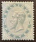 België 1883/1883 - Leopold II 20c parelgrijs - POSTFRIS -, Postzegels en Munten, Postzegels | Europa | België, Gestempeld