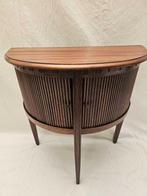 Kast - Antiek pottenkastje met roldeur - Hout