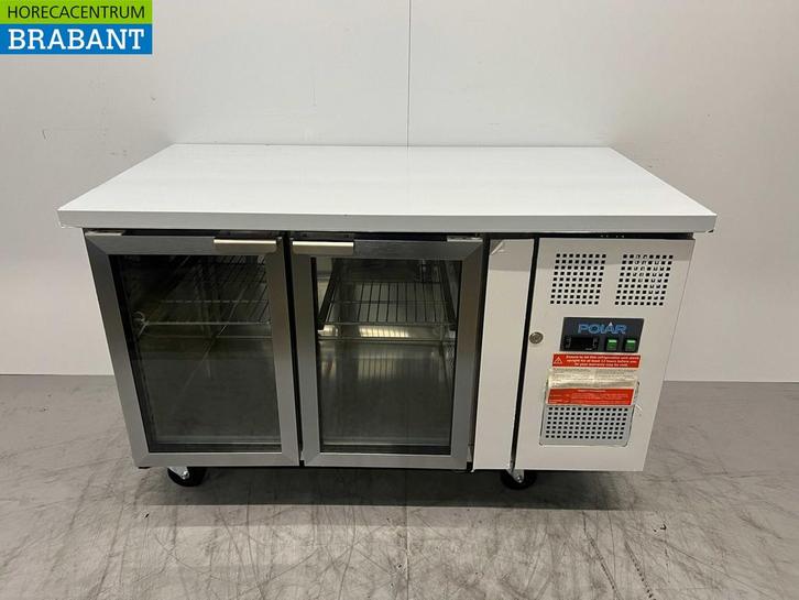 Acier inoxydable Polar Comptoir réfrigéré 2 portes en verre, Zakelijke goederen, Horeca | Keukenapparatuur, Verzenden