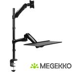 LogiLink BP0030 27  Klem Zwart flat panel bureau steun., Verzenden, Nieuw