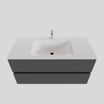 Badkamermeubel Solid Surface BWS Oslo 100x46 cm Midden Mat, Ophalen of Verzenden, Nieuw, Bad
