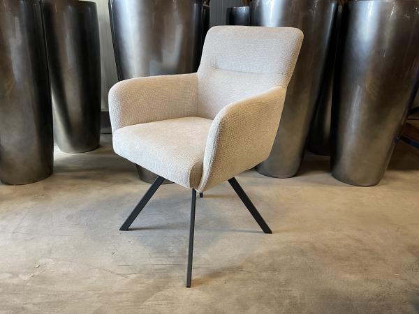 Veiling - Eetkamerstoel Manur (set van 6) weefstof - Natural, Huis en Inrichting, Stoelen