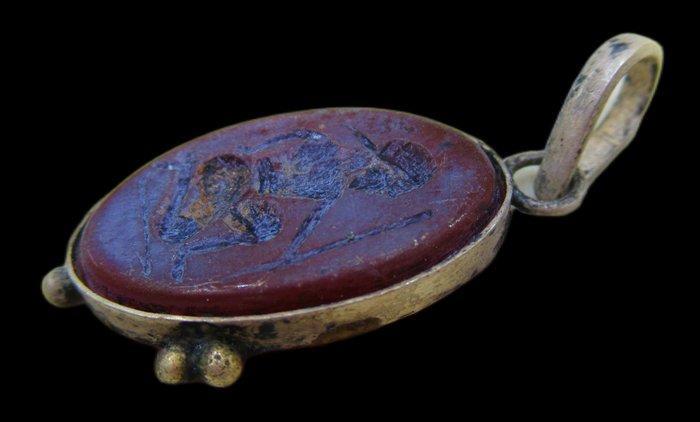 Post-middeleeuws zilveren hanger met een nabij-Oosterse, Antiek en Kunst, Antiek | Overige Antiek