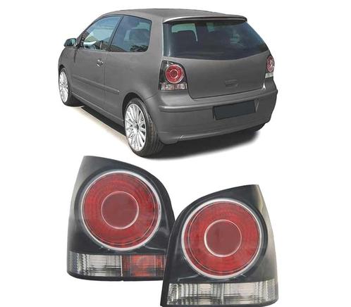 FEUX ARRIÈRE POUR VOLKSWAGEN VW POLO 05-09 FOND NOIR, Autos : Pièces & Accessoires, Éclairage, Envoi