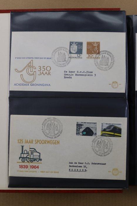 Pays-Bas 1964/2022 - Collection FDC dans 7 albums PSII, Postzegels en Munten, Postzegels | Nederland