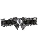 Zwarte Kousenband Met Diamanten Hartje, Verzenden