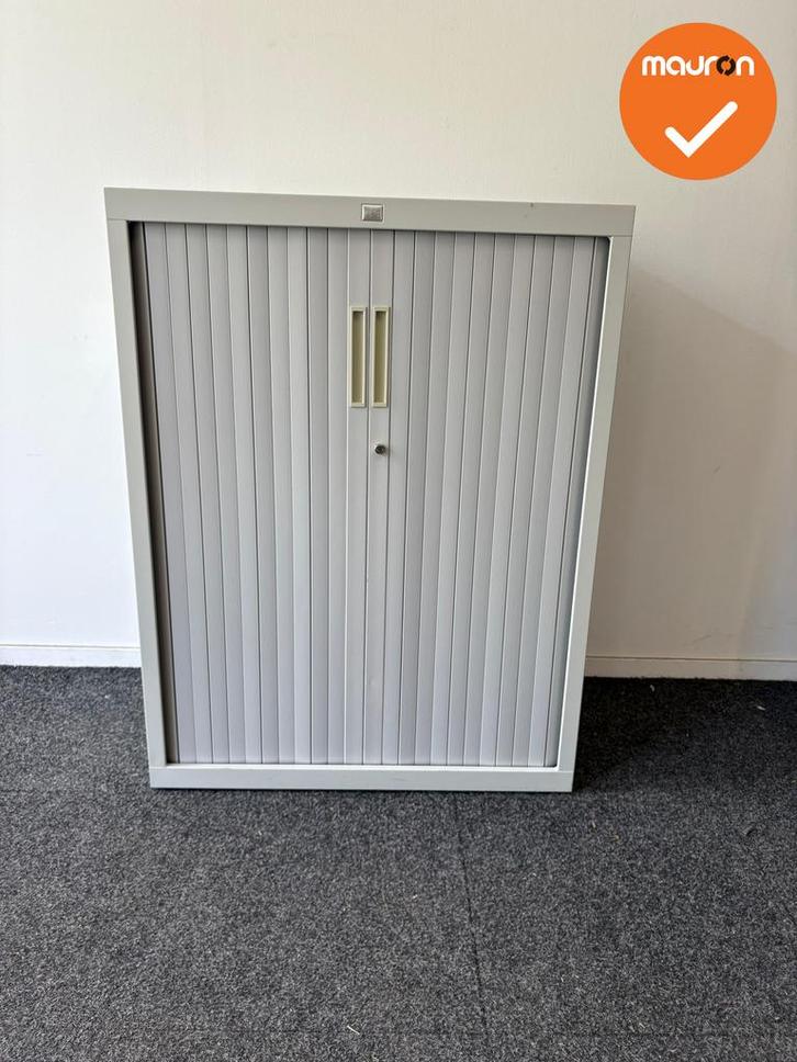 Schaffenburg roldeurkast - 105x80x45 - Witgrijs, Articles professionnels, Aménagement de Bureau & Magasin | Mobilier de bureau & Aménagement