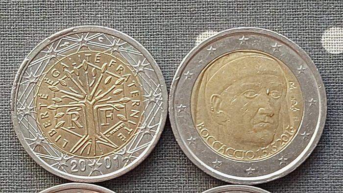 Europa. 2 Euro 2001/2013 (4 moedas) (Zonder Minimumprijs), Postzegels en Munten, Munten | Europa | Euromunten