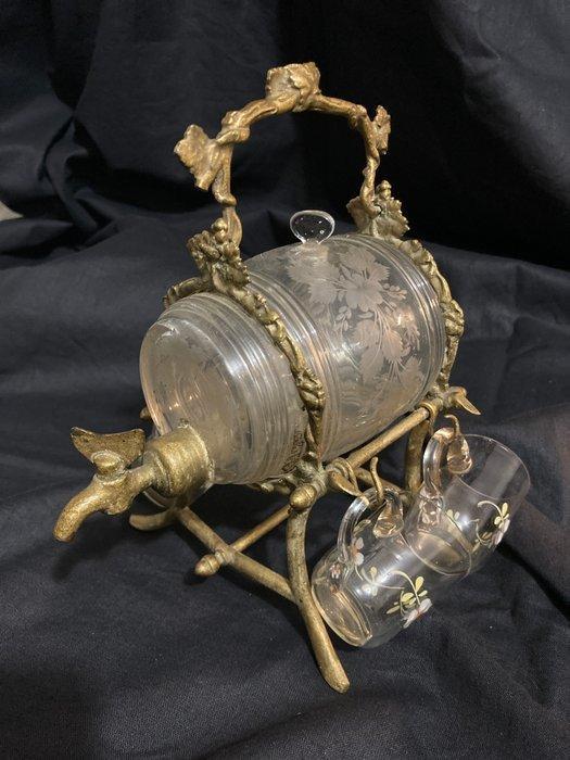 Drankkast - Splendide Cabaret a Liqueur Tonneau Napoléon III, Antiek en Kunst, Antiek | Overige Antiek