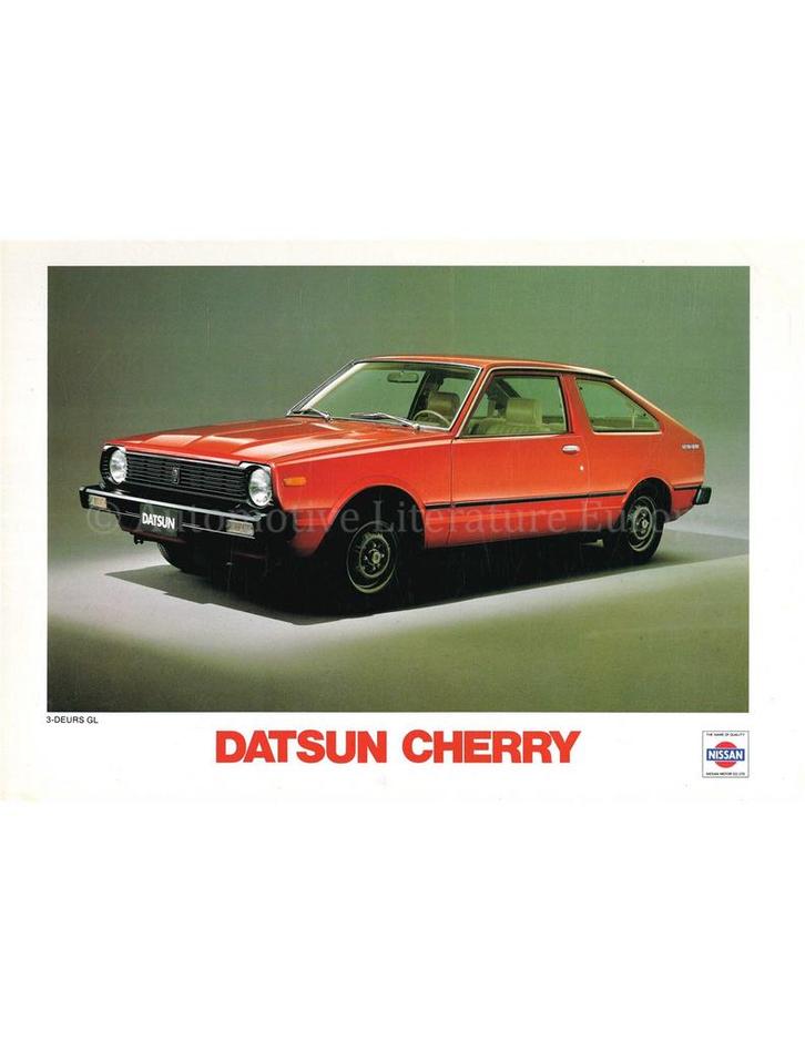 1980 DATSUN CHERRY BROCHURE NEDERLANDS, Livres, Autos | Brochures & Magazines
