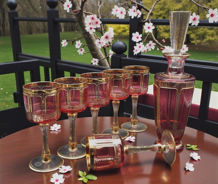 Cristalleria Boemia - Drinkset (7) - Kristal, Antiquités & Art, Antiquités | Meubles | Tables