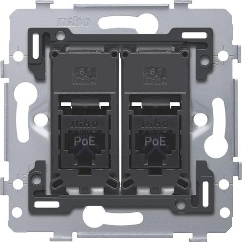 Dual RJ45 UTP Cat6 PoE++ Netwerkverbinding Basis - 170-79262, Doe-het-zelf en Bouw, Elektriciteit en Kabels, Verzenden