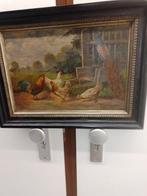 A Bernhorster (XX) - Pauw en kippen in landschap