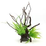 Kunstplanten op hout OS-213 - aquarium decoratie, Dieren en Toebehoren, Ophalen of Verzenden, Nieuw, Sierelement