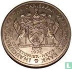 Saint Kitts & Nevis 4 dollar 1970 FAO - Inauguration of..., Postzegels en Munten, Munten | Amerika, Verzenden, Losse munt