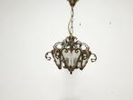 Lantaarn - Antieke hanglamp van verguld brass met