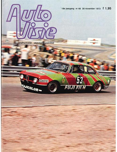 1973 AUTOVISIE MAGAZINE 48NEDERLANDS, Livres, Autos | Brochures & Magazines