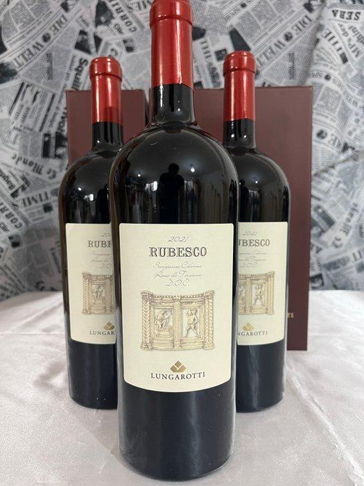 2021 Lungarotti - Rubesco - Torgiano Rosso - Umbrië DOCG - 3, Verzamelen, Wijnen
