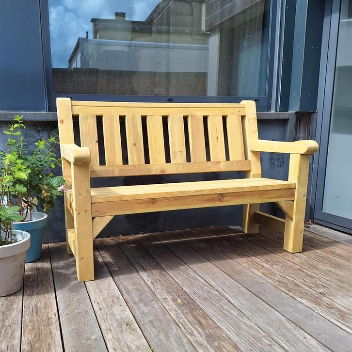 Tuinbank 140 cm KING ® Charles, Tuin en Terras, Tuinbanken, Verzenden