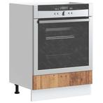 vidaXL Ovenkast Lucca bewerkt hout oud houtkleurig, Verzenden, Nieuw