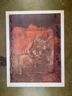 Antoni Tapies - Relief in Ziegelfarbe / Relief in red -, Antiek en Kunst