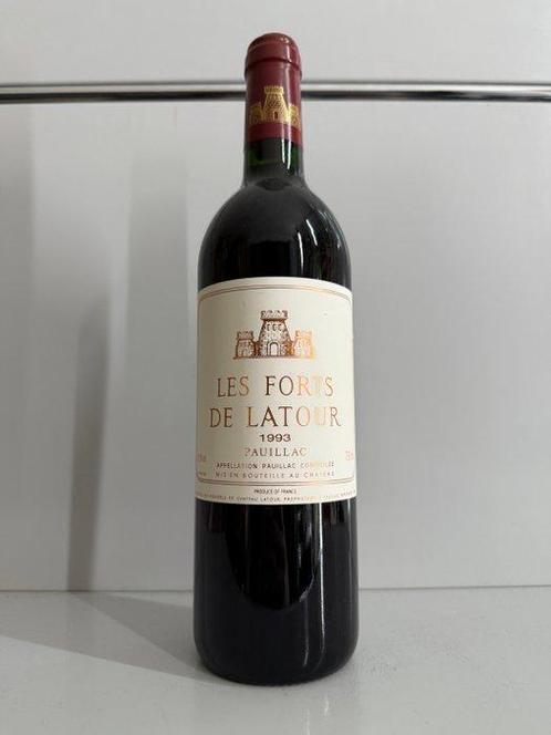 1993 Chateau Latour, Les Forts de Latour - Pauillac - 1 Fles, Verzamelen, Wijnen