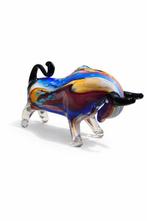 sculptuur, Glas Art - Handmade - Bull - 21 cm - Glas