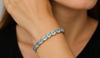 Armband - 14 karaat Geel goud - 9.86ct. tw. Aquamarijn, Nieuw
