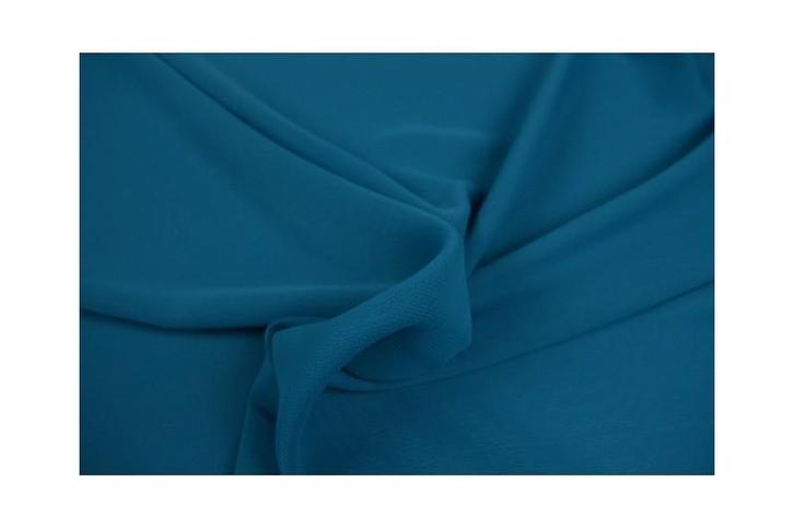 15 meter chiffon stof - petrol, Hobby en Vrije tijd, Stoffen en Lappen, 120 cm of meer, 200 cm of meer, Overige kleuren, Nieuw