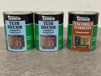 Veiling - Tenco tuindecor en tuinbeits lichtgroen set 3-deli, Doe-het-zelf en Bouw, Verf, Beits en Lak, Nieuw