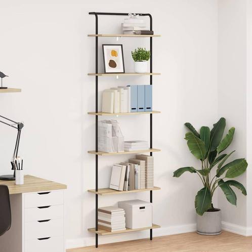 vidaXL Boekenplank Sonoma eiken 60 x 24 x 203 cm Bewerkt, Huis en Inrichting, Kasten | Boekenkasten, Nieuw, Verzenden